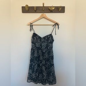 Kiss the Sky Tie Shoulder Mini Dress